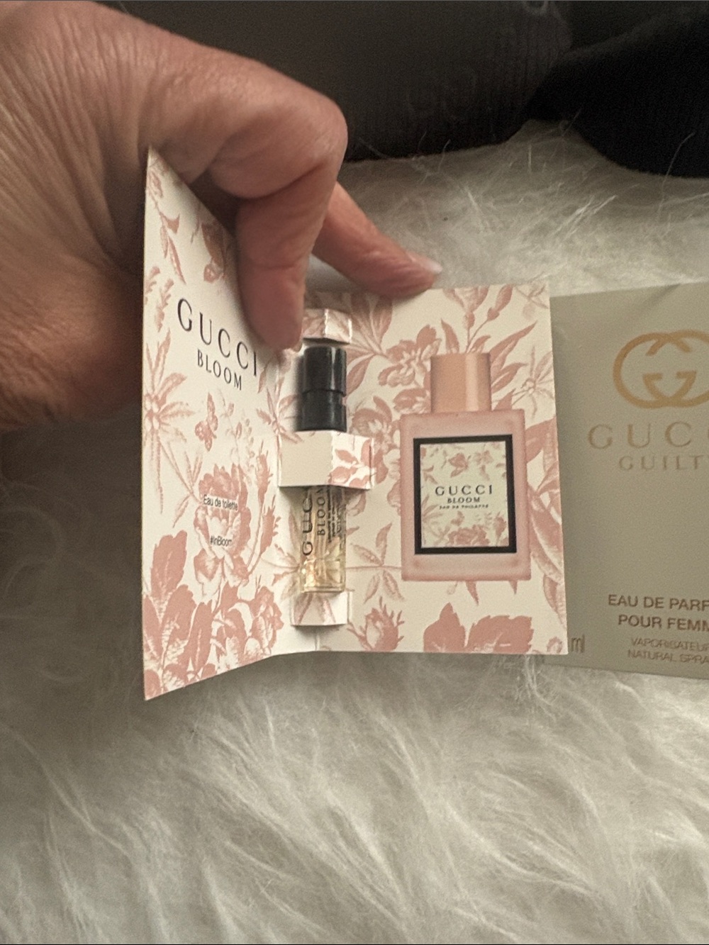 New Gucci Bloom & Guilty Perfume Black GG Knotted Headband & Twilly Bundle - Picture 3 of 6